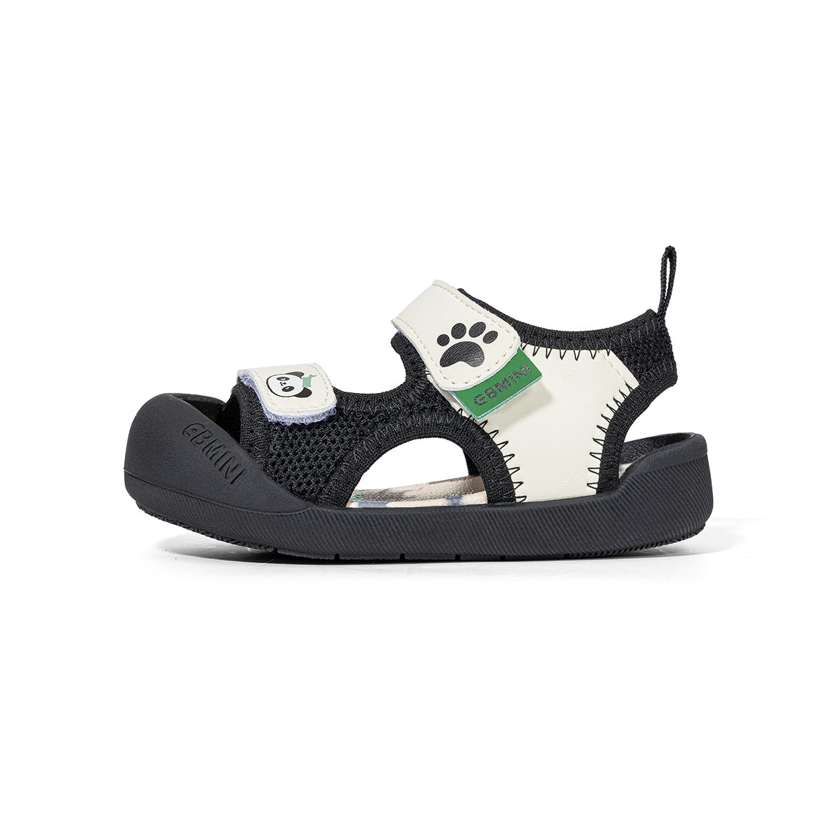 Bear Paw Print Closed-Toe Kids Sandals