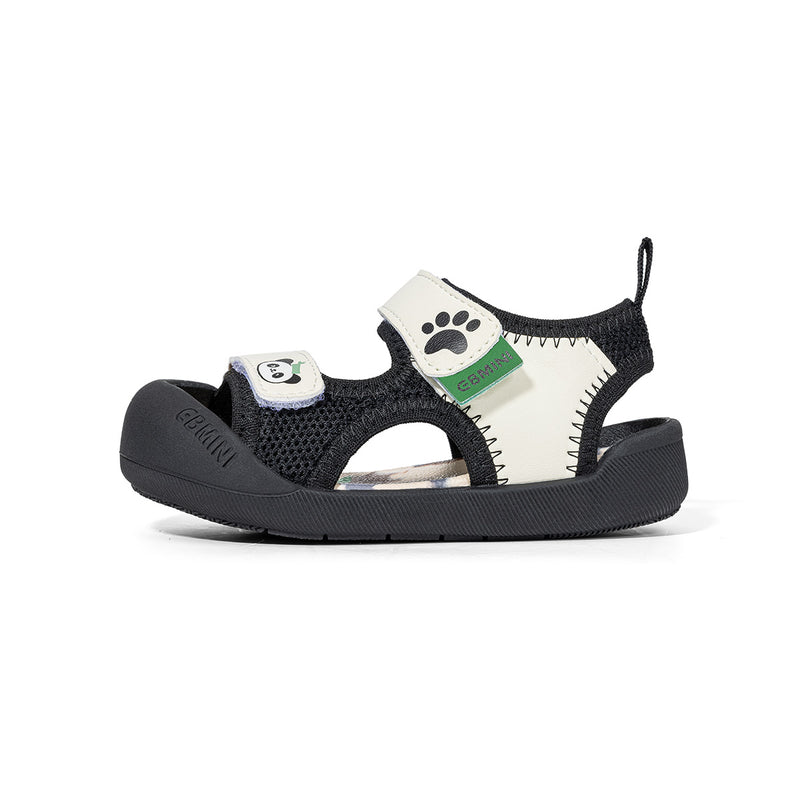 Bear Paw Print Closed-Toe Kids Sandals
