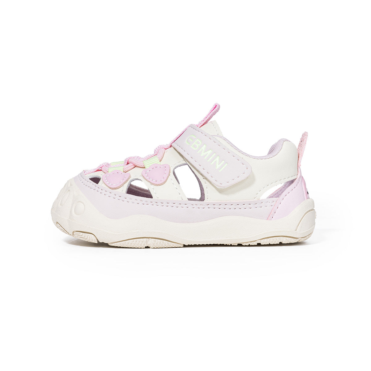 Heart Patch Colorblock Closed-Toe Toddler Sandals