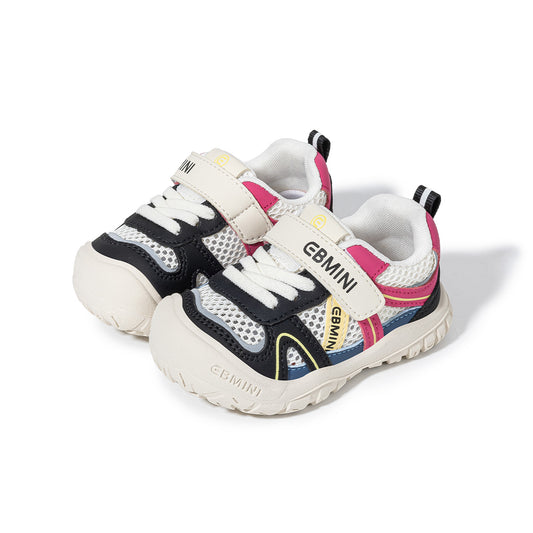 Children Sports Sneakers - Breathable Mesh Velcro Strap Multi-Color