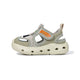 Suede Mesh Bungee Lace Closed-Toe Water Toddler Sandals