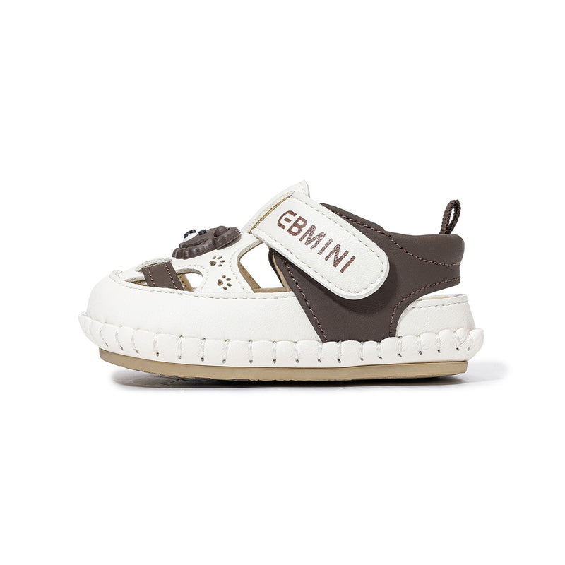 Baby Cute Bear Closed-Toe Sandals, Soft Pre-Walker Shoes