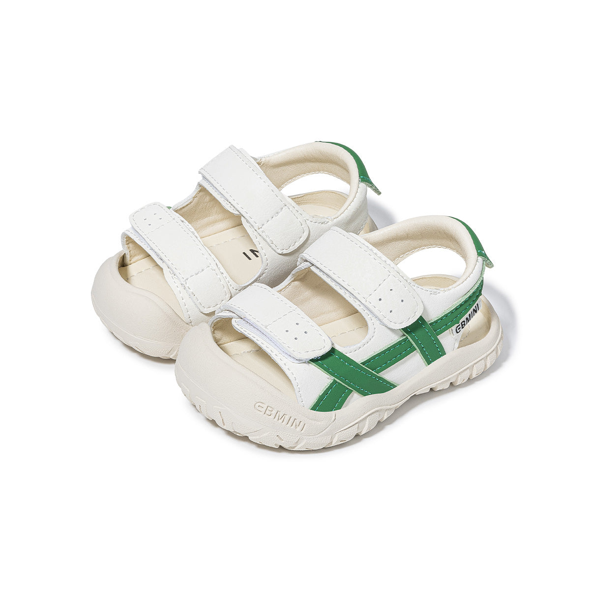 Retro Cross-Strap Closed-Toe Toddler Sandals