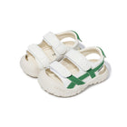 Retro Cross-Strap Closed-Toe Toddler Sandals