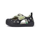 Polka Dot Velcro Closed-Toe Toddler Sandals