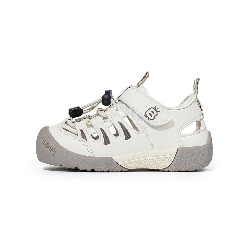 Cartoon Bear Bungee Lace Closed-Toe Hiking Toddler Sandals
