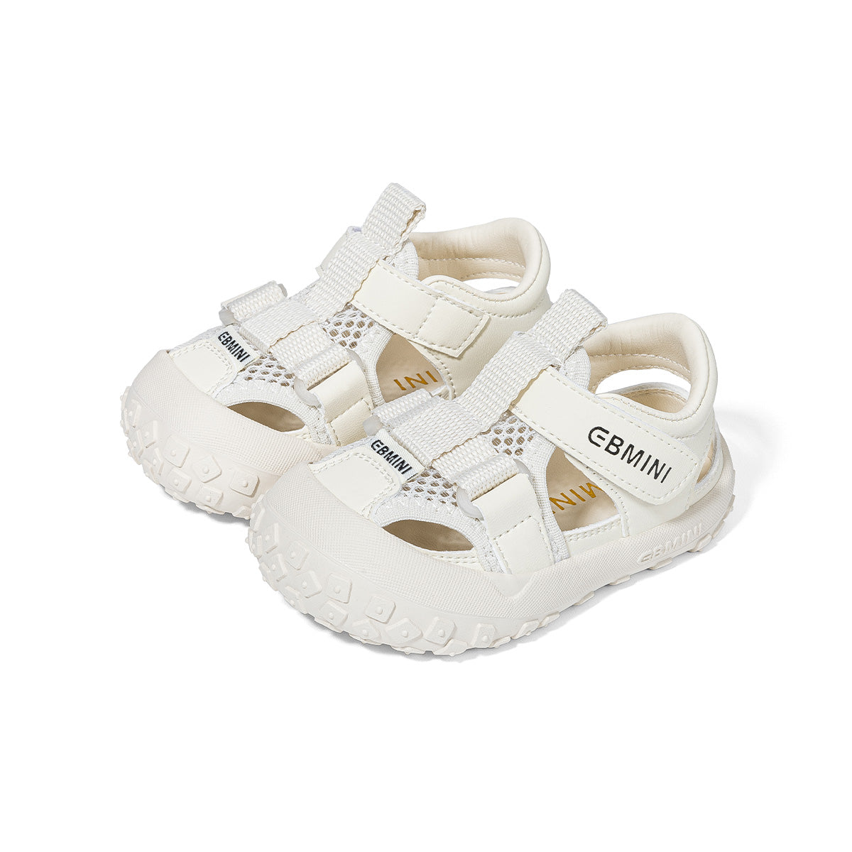 Rugged Webbing Dual-Strap Closed-Toe Toddler Sandals