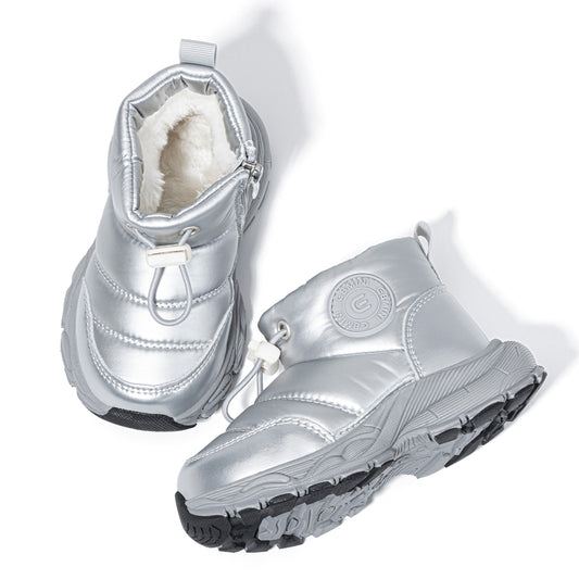 EBMINI Cosy Toddler Snow Boots – Soft Fleece Lining &amp; Easy Zip-Up Design for Winter