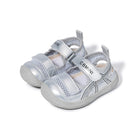 Retro X-Stitch Dual-Strap Mesh Closed-Toe Toddler Sandals
