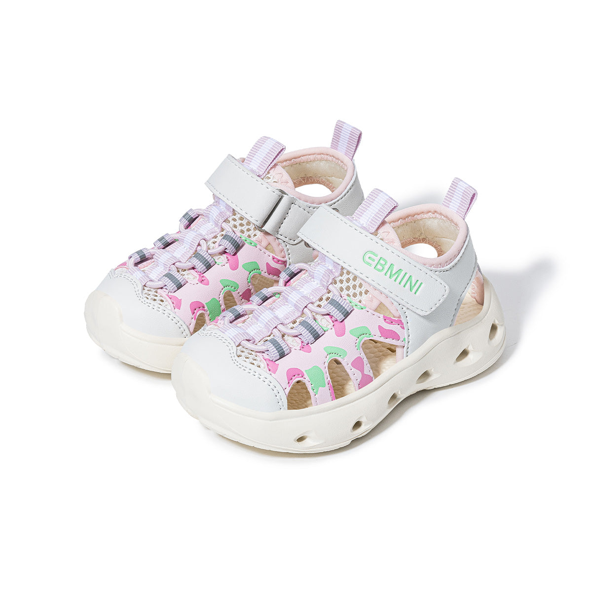 Wave Line Mesh Closed-Toe Water Toddler Sandals