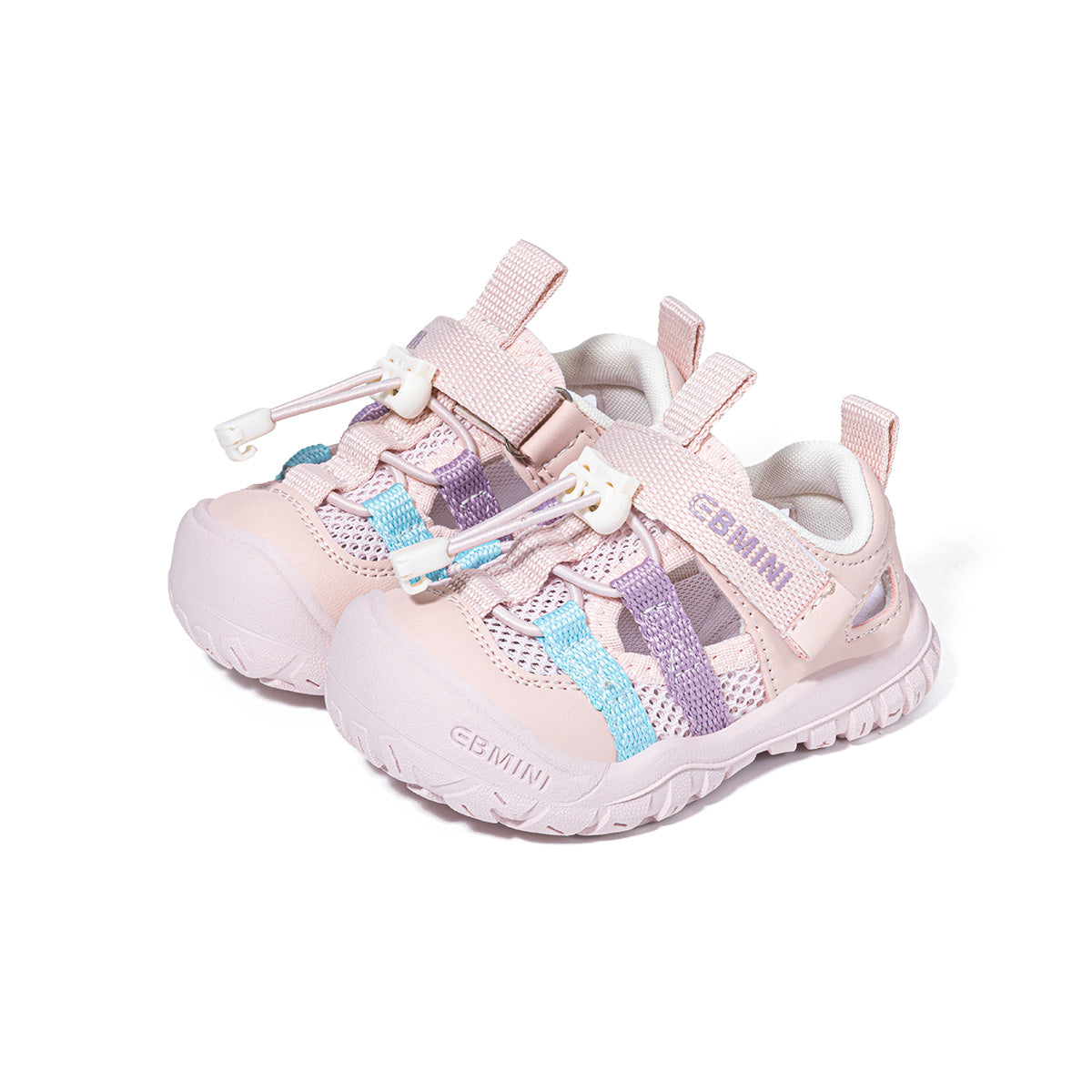 Colorful Webbing Closed-Toe Toddler Sandals