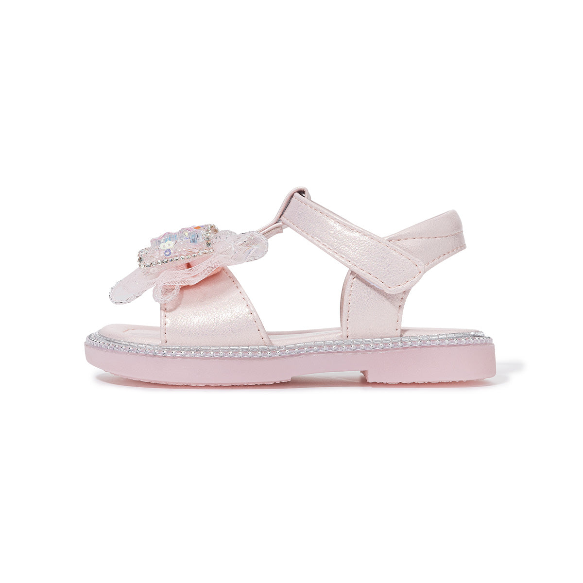 Sequin Bow Dressy Toddler Sandals