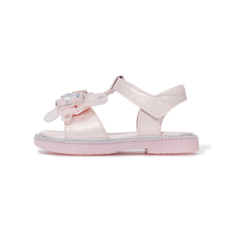 Sequin Bow Dressy Toddler Sandals