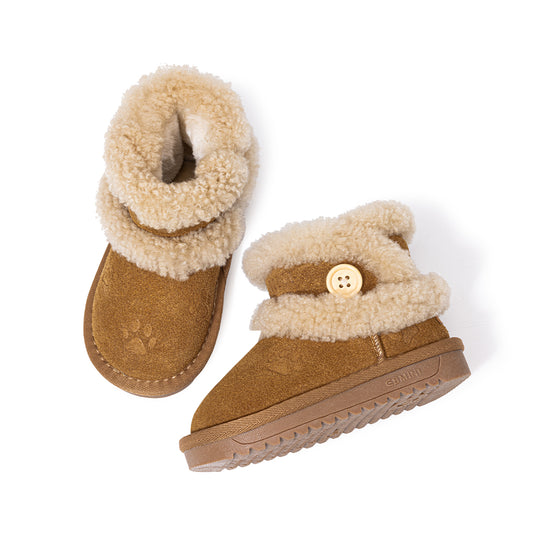 EBMINI Cozy Fleece Baby Boots – Lightweight, Non-Slip & Perfect for First Steps