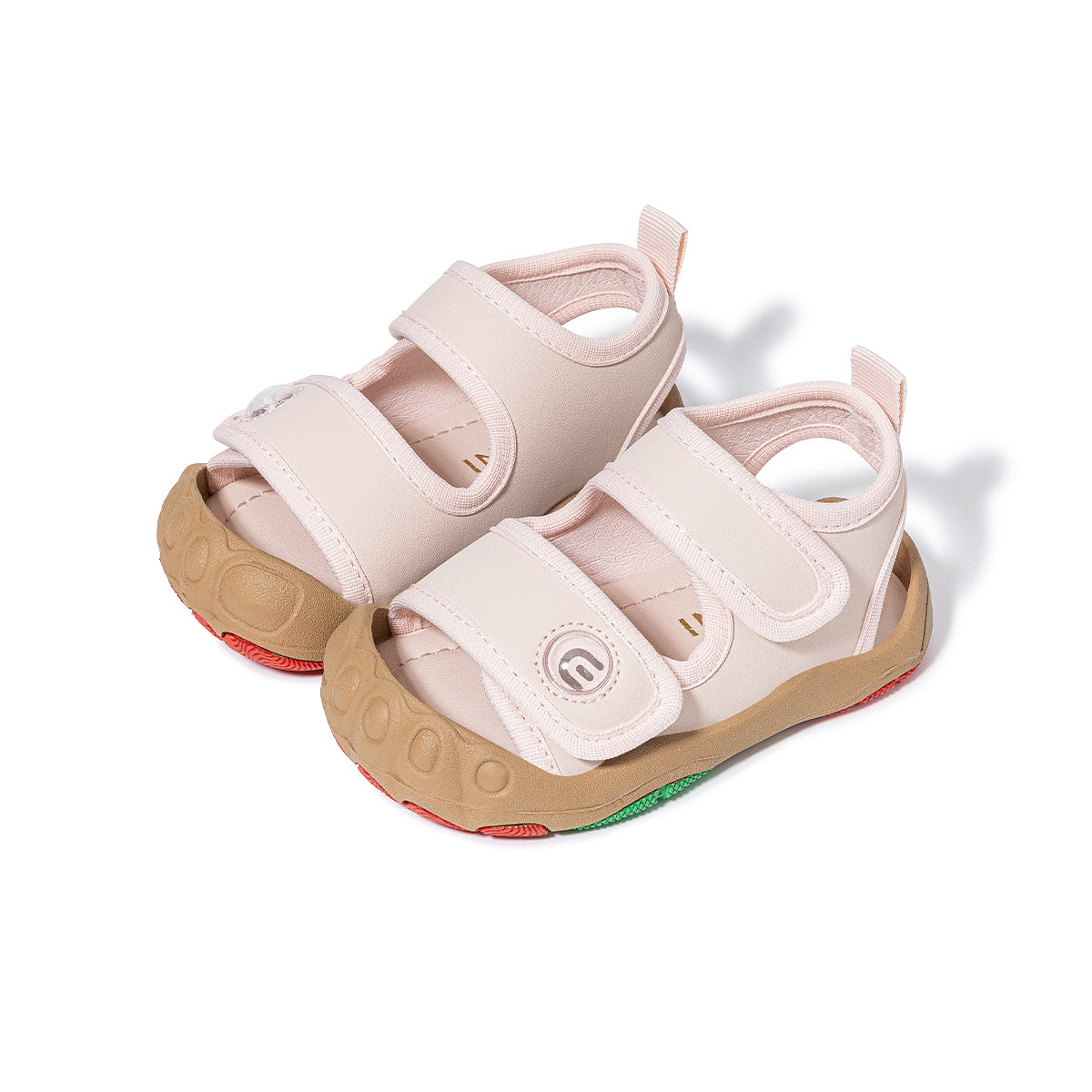 Rainbow Sole Open-Toe Closed-Heel Toddler Sandals