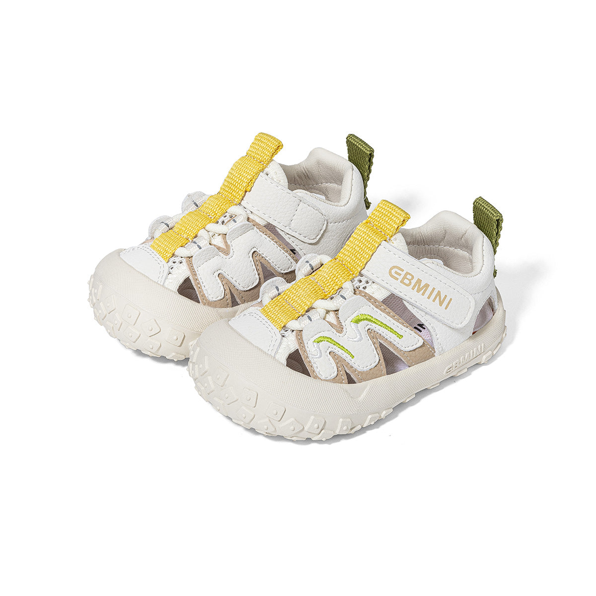 Wave Cutout Colorblock Closed-Toe Toddler Sandals