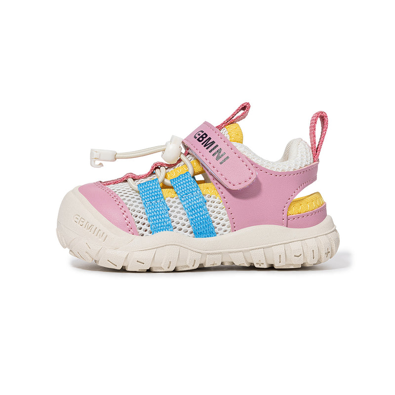 Colorful Stripe Bungee Toddler Sandals