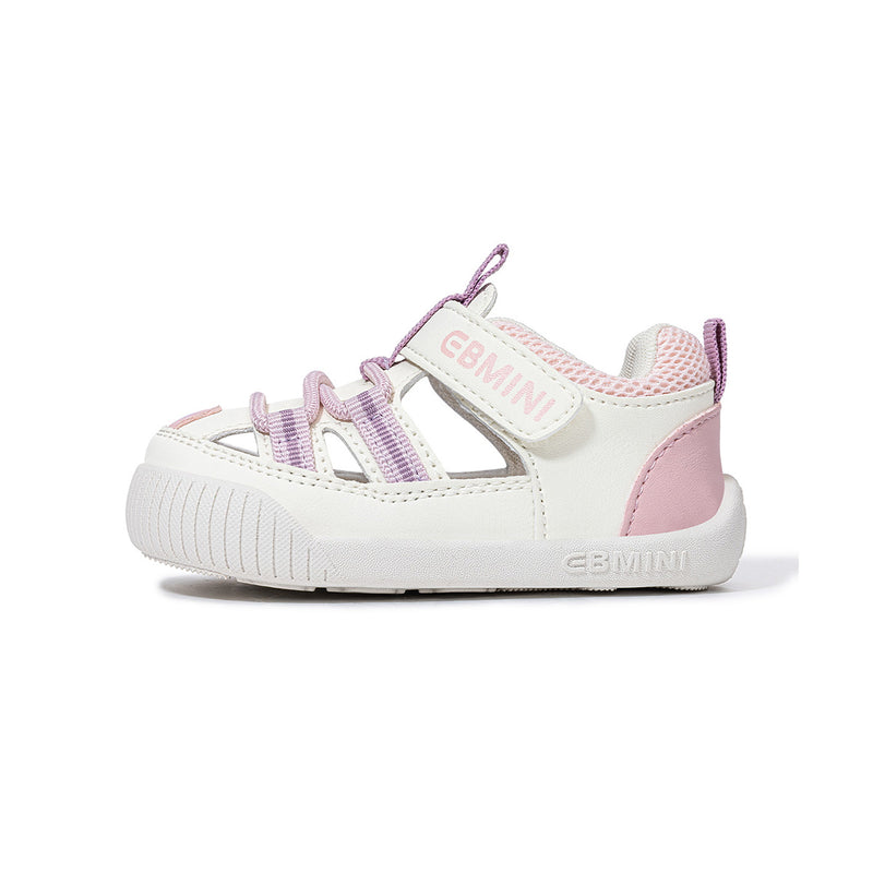 Colorful Stripe Closed-Toe Pre-Walker Baby Sandals