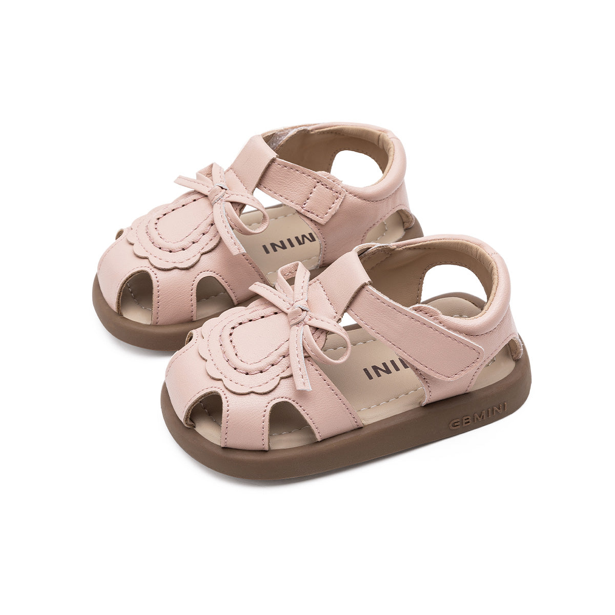Scallop Bow Toddler Sandals