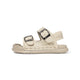 Minimalist Buckle Closed-Toe Toddler Sandals