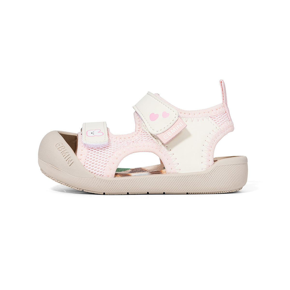 Bear Paw Print Closed-Toe Kids Sandals