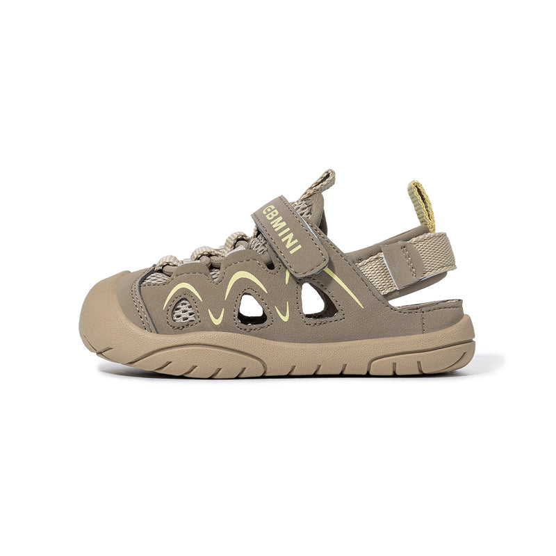 Wave Cutout Mesh Closed-Toe Toddler Sandals