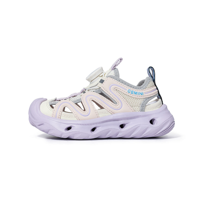 Rotary Buckle Closed-Toe Kids Sandals