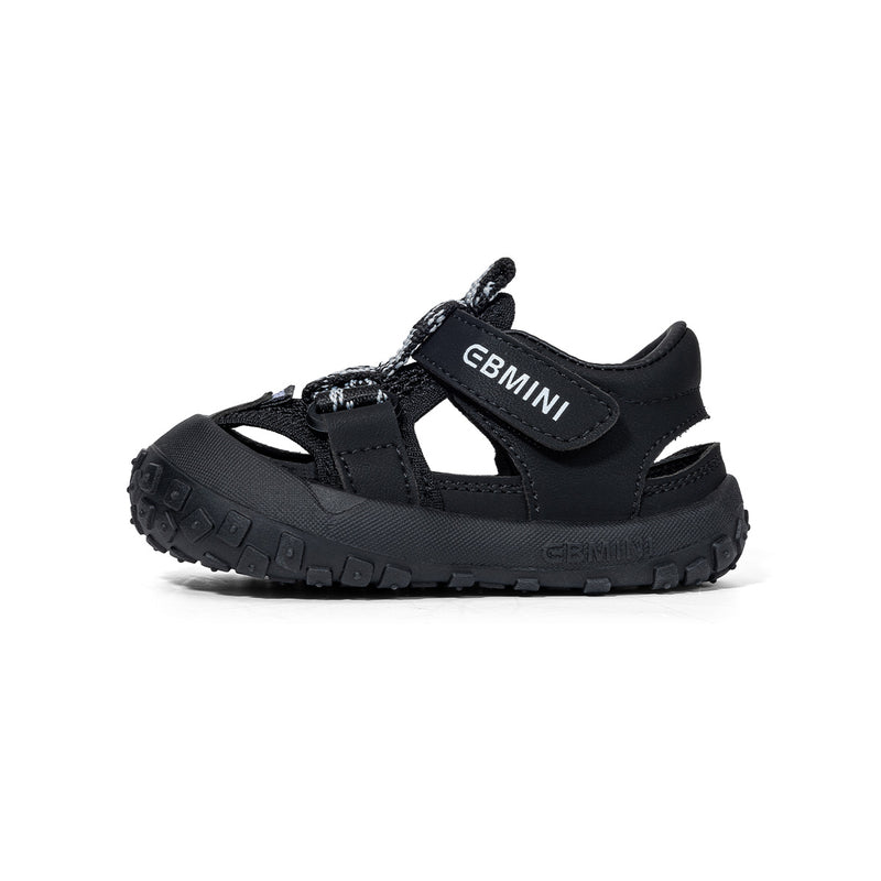 Rugged Webbing Dual-Strap Closed-Toe Toddler Sandals