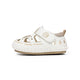 Baby Unisex Bear & Bunny Embroidered Closed-Toe Sandals, Soft Pre-Walker Shoes