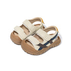 Retro Cross-Strap Closed-Toe Toddler Sandals