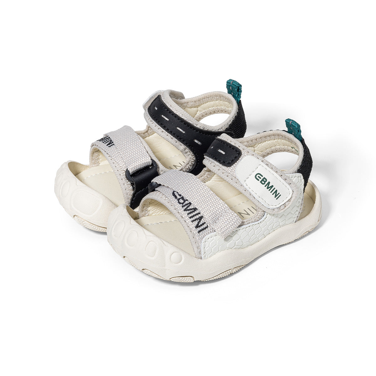 Sporty Webbing Dual-Strap Closed-Toe Toddler Sandals