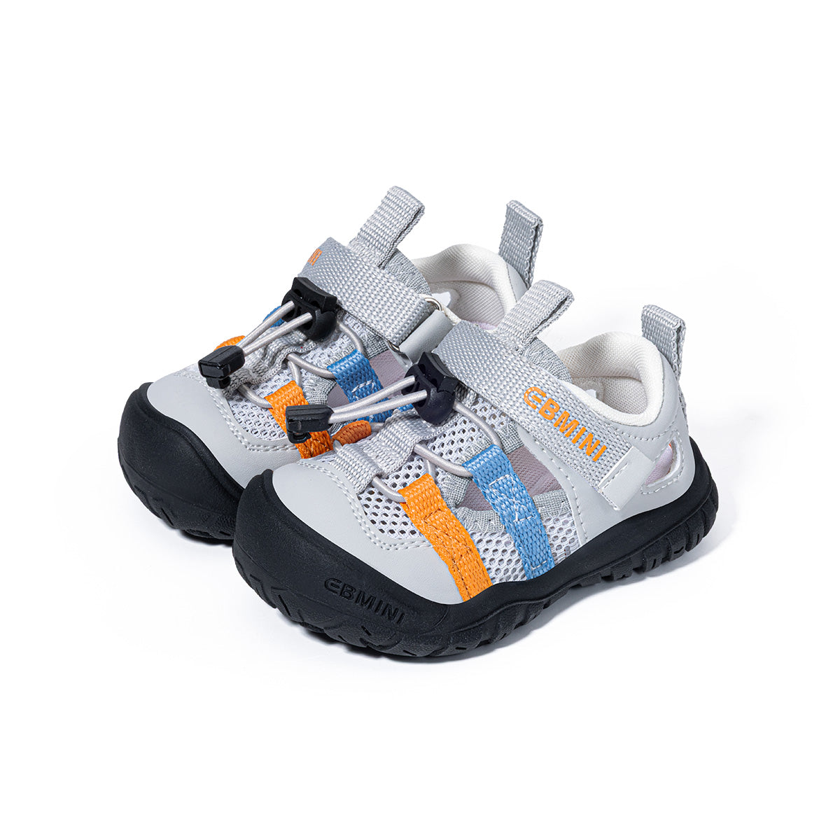 Colorful Webbing Closed-Toe Toddler Sandals