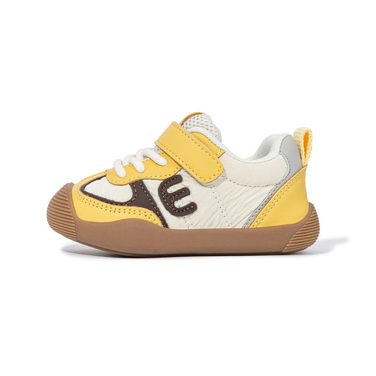 Toddler Sports Sneakers - Breathable Mesh Velcro Strap Letter Decor