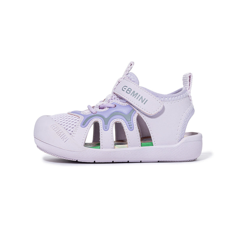 Wave Graphic Mesh Closed-Toe Toddler Sandals