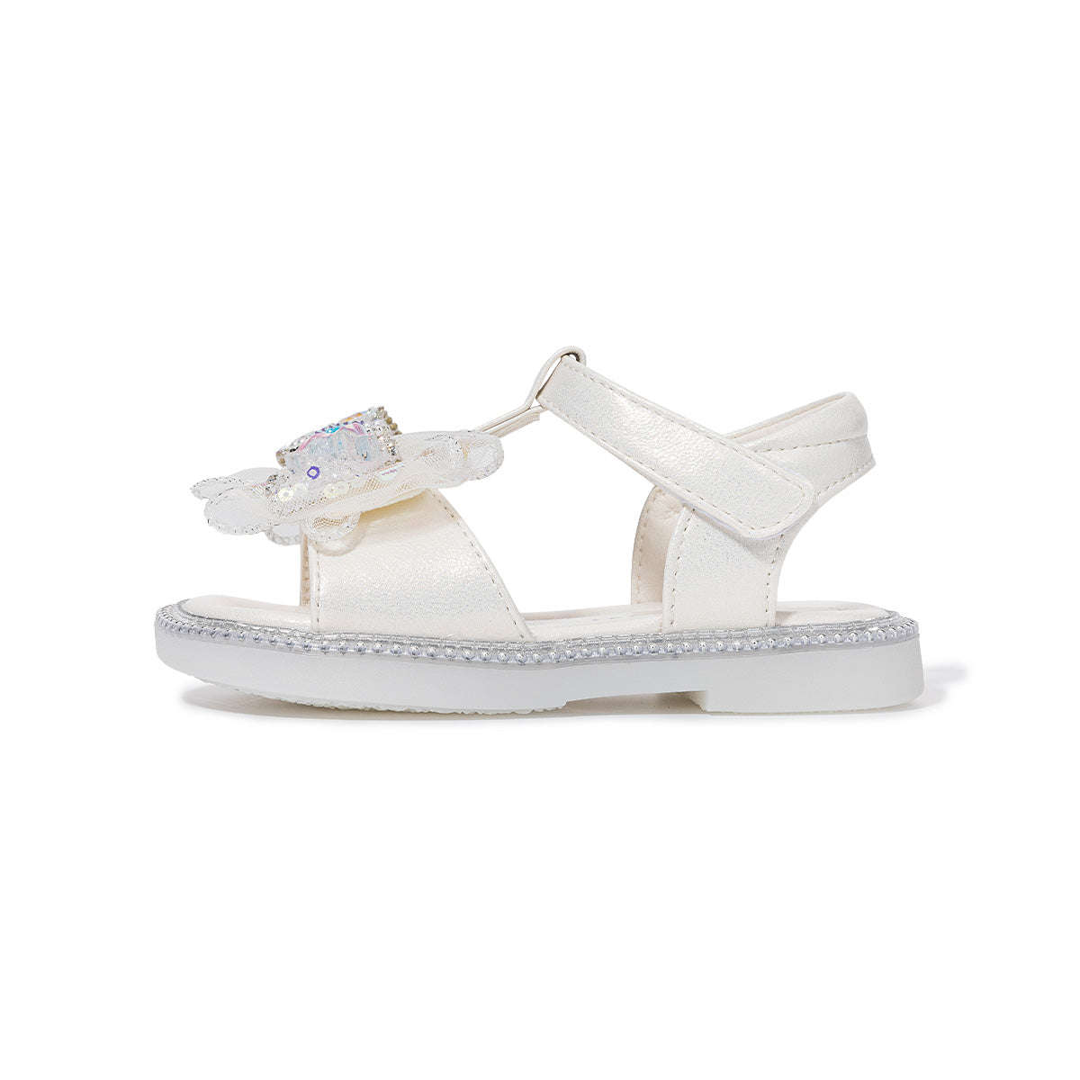 Sequin Bow Dressy Toddler Sandals