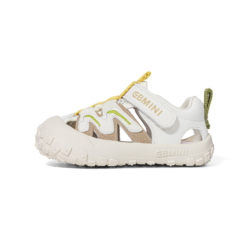 Wave Cutout Colorblock Closed-Toe Toddler Sandals