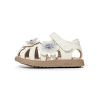3D Floral Cage Closed-Toe Toddler Sandals