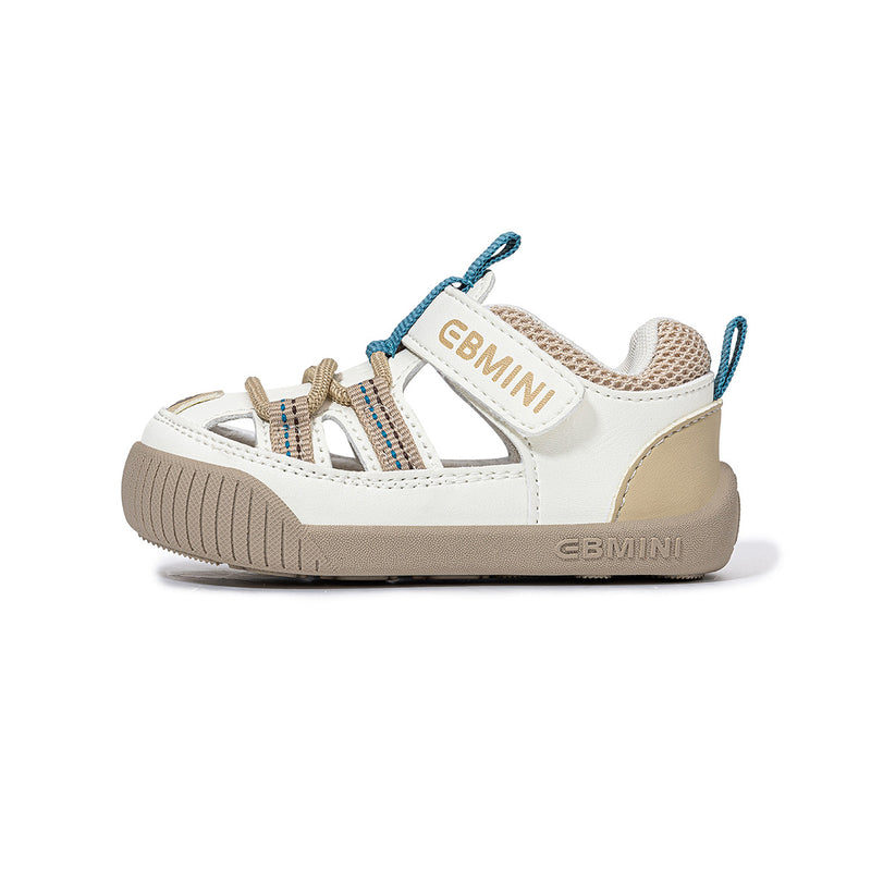Colorful Stripe Closed-Toe Pre-Walker Baby Sandals