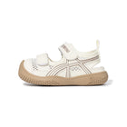 Retro X-Stitch Dual-Strap Mesh Closed-Toe Toddler Sandals