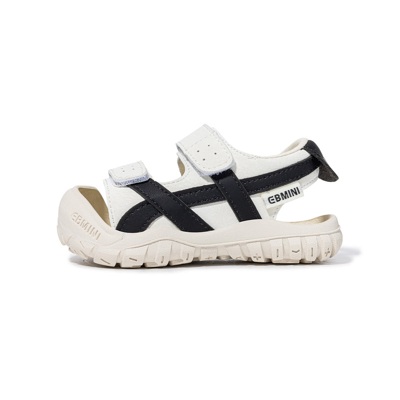 Retro Cross-Strap Closed-Toe Toddler Sandals