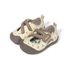 Polka Dot Velcro Closed-Toe Toddler Sandals