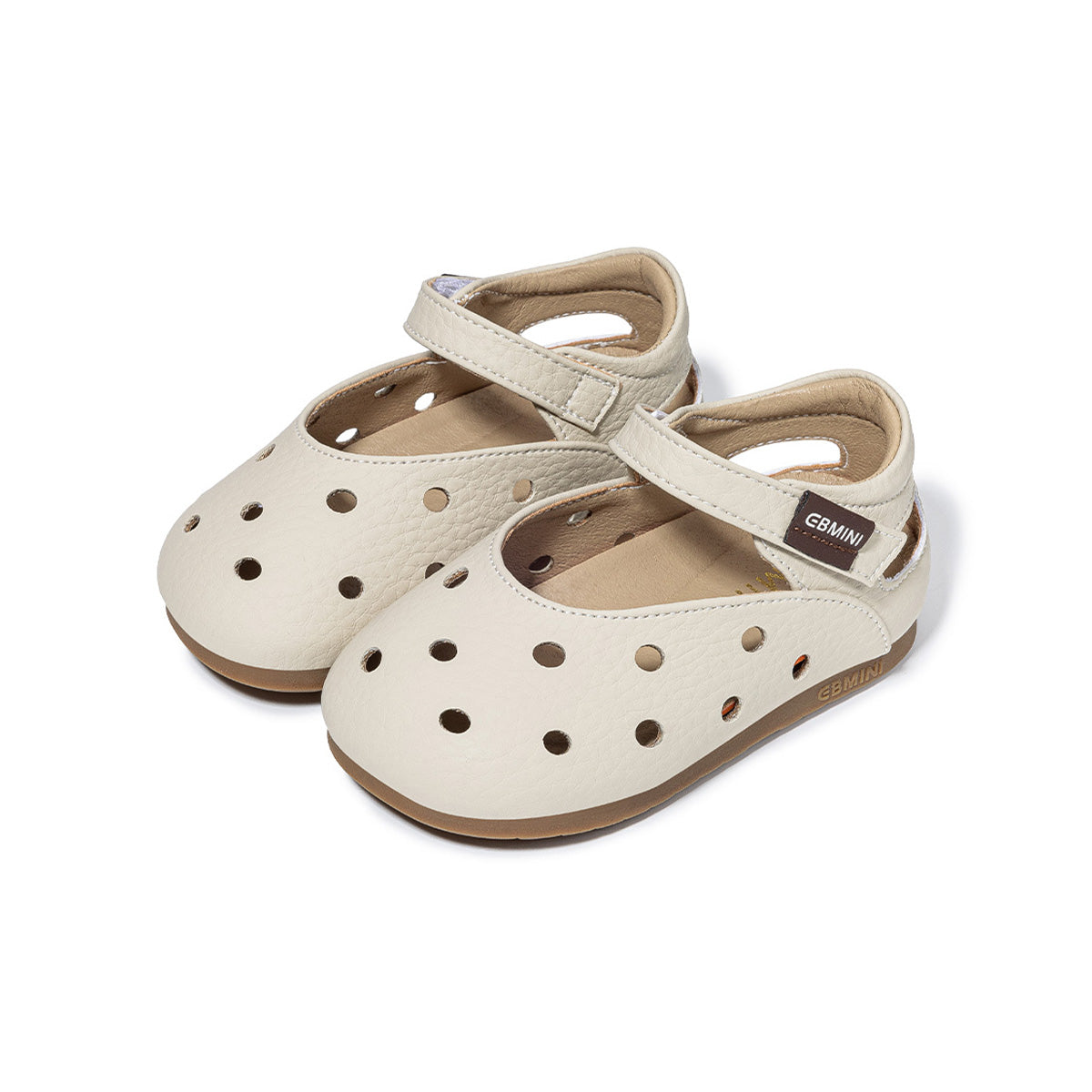 Polka-Dot Perforated Mary Jane Toddler Sandals