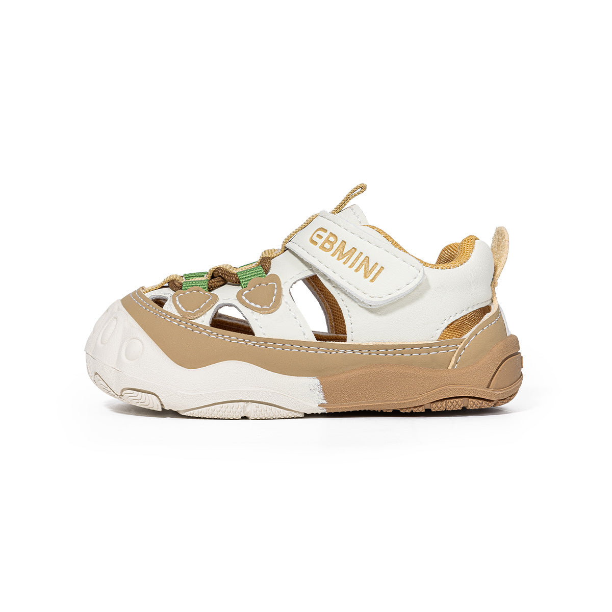 Heart Patch Colorblock Closed-Toe Toddler Sandals