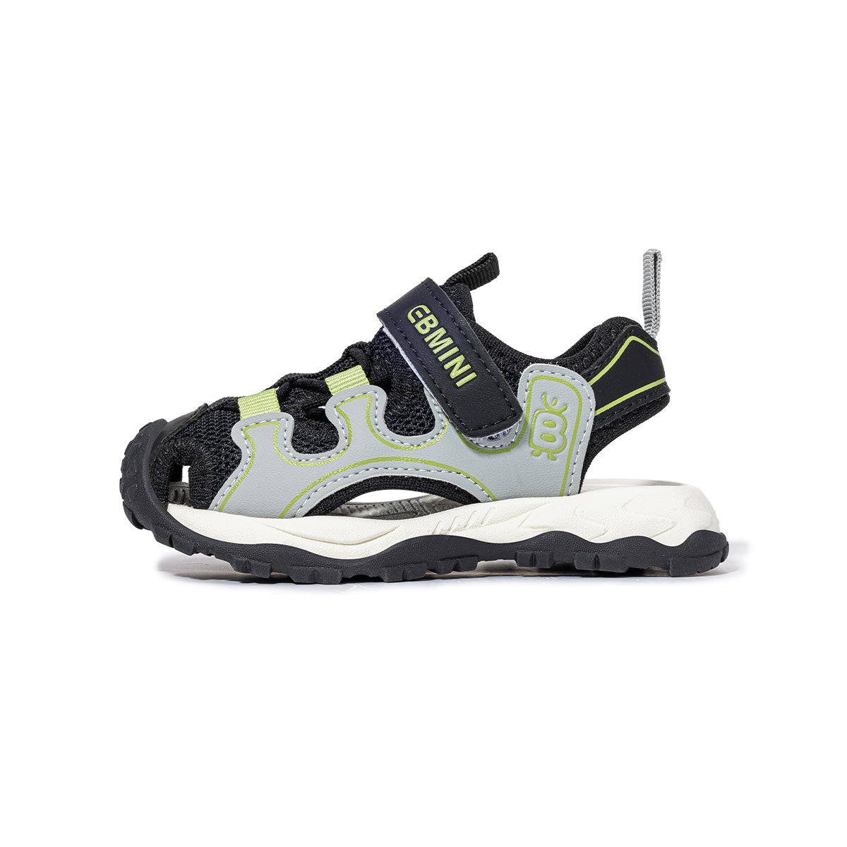 Wave Motif Mesh Closed-Toe Toddler Sandals