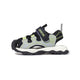Wave Motif Mesh Closed-Toe Toddler Sandals