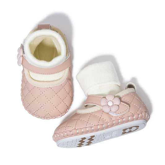 EBMINI Cosy Lined Baby Mary Jane Shoes – Stylish, Soft & Steady for First Steps