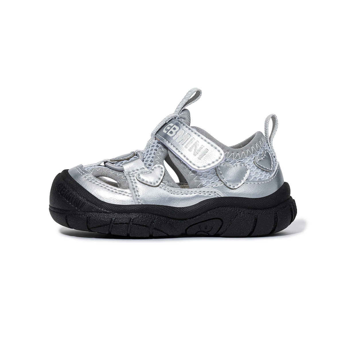 Glitter Heart Mesh Toddler Sandals