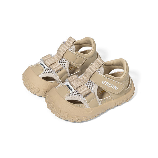 EBMINI Rugged Webbing Closed-Toe Toddler Sandals | Non-Slip Breathable First Walkers for Boys Girls 10M-6Y