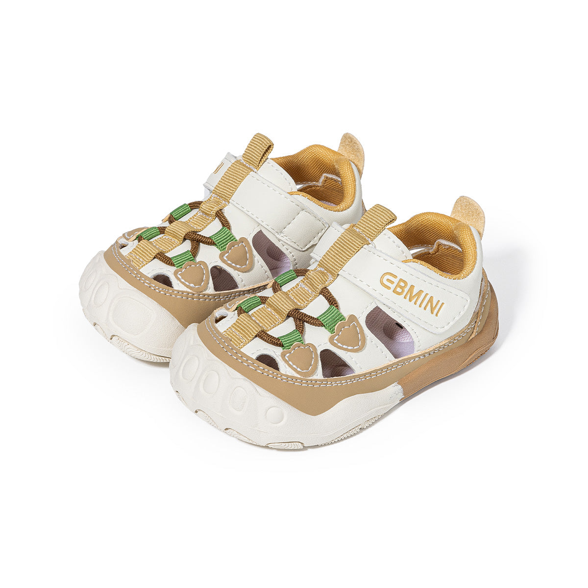 Heart Patch Colorblock Closed-Toe Toddler Sandals
