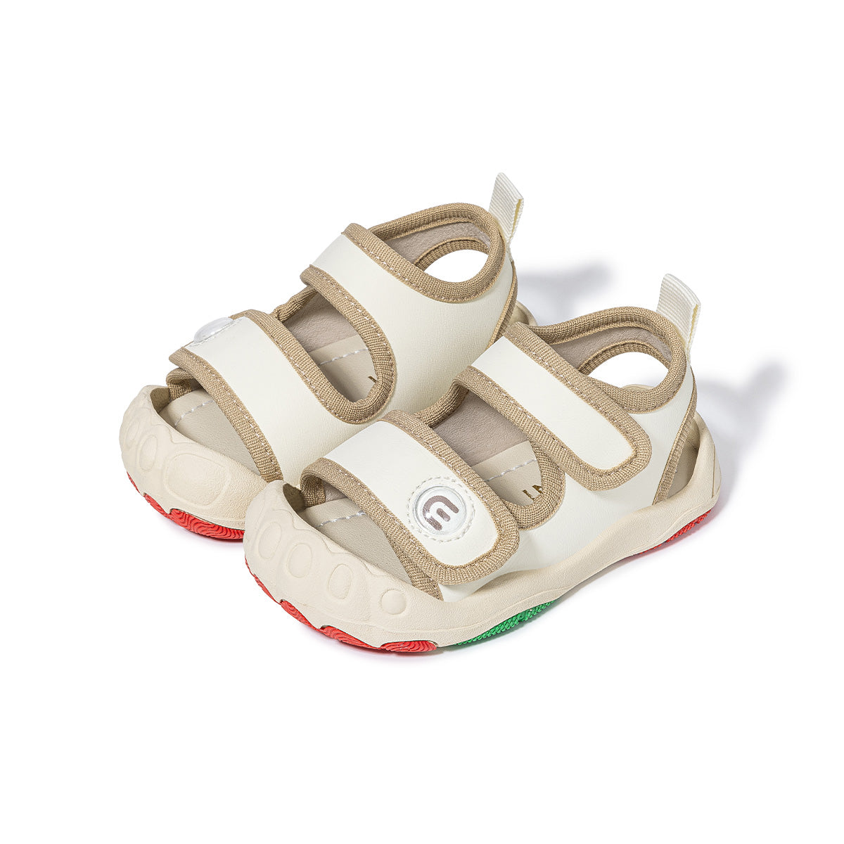 Rainbow Sole Open-Toe Closed-Heel Toddler Sandals